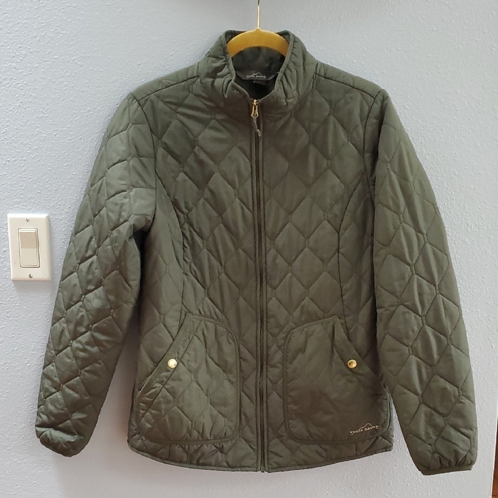 Eddie Bauer lightweight quilted barn chore jacket